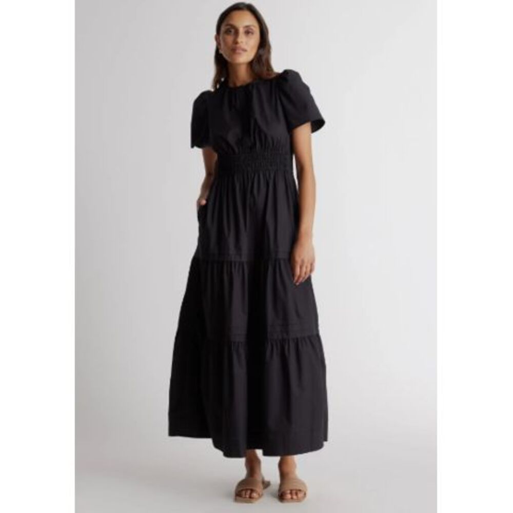 Quince Black Maxi Dress